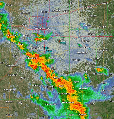 NWS Norman On Twitter Radar Just Before 2 Pm Showers And