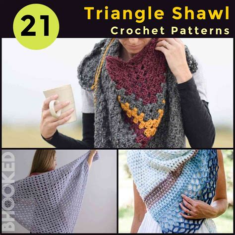 Triangle Shawl Crochet Patterns