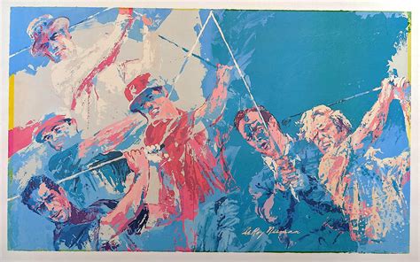 Leroy Neiman Vintage Offset Litho Golf Champions