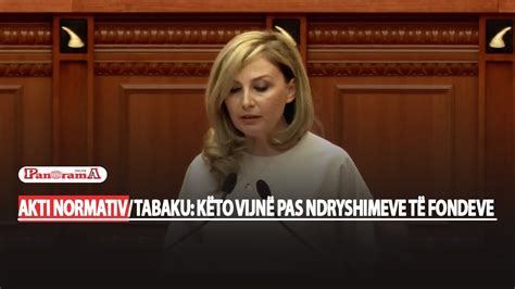 Akti Normativ Tabaku K To Vijn Pas Ndryshimeve T Fondeve N Portin