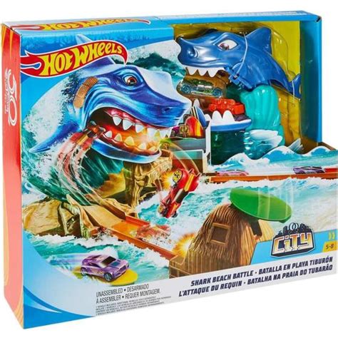 Hot Wheels CITY Conjunto Ataque Tubarão Mattel Pistas Magazine Luiza