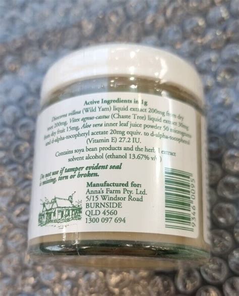 Annas Wild Yam Cream Her Menstrual And Menopausal Symptoms 100g Ebay