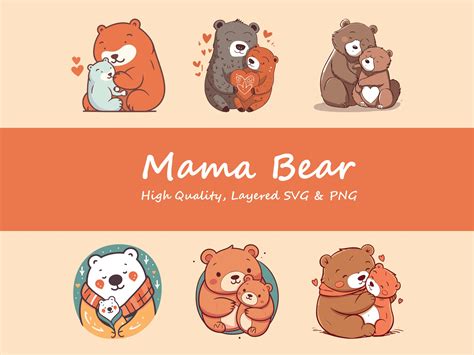 Mama Bear Svg Bear Svg Mom Svg Mommy Svg Mama Svg Mama Bear