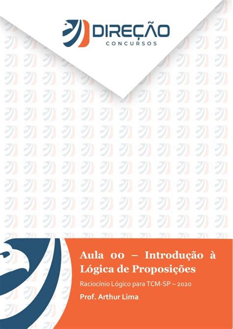 PDF Aula 00 Introdução à Lógica de Proposições00 03 03 Introdução à