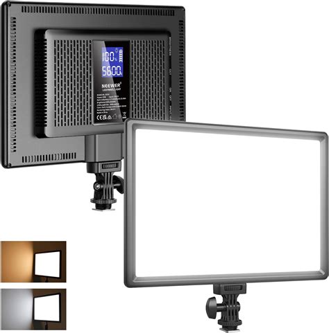 NEEWER 192 LED Luz de Video 20W DSLR Cámara Bicolor Ultra Delgada