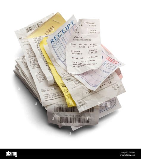 Receipts Hi Res Stock Photography And Images Alamy