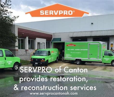 Servpro Of Canton Provides Restoration Reconstruction And Remodeling