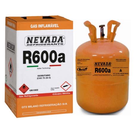 R600a GÁS REFRIGERANTE R600a ISOBUTANO 420G NEVADA CILINDRO DESCARTÁVEL