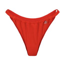 Beachlife Fiery Red High Leg Bikini Hose Annadiva