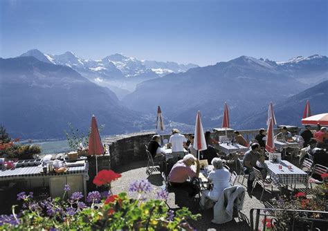 Picture Of A Restaurant Which Offers A Great View On Harder Kulm