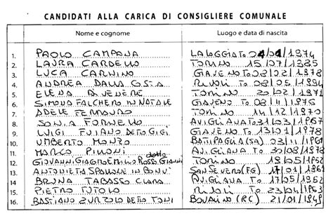 Elezioni Avigliana Ecco I Nomi Di Tutti I Candidati Delle 5 Liste In