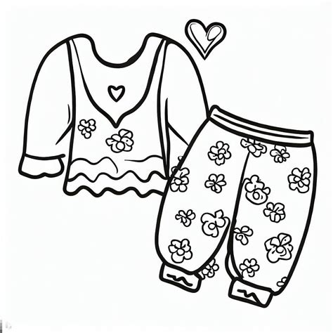 Desenhos De Um Pijama Para Colorir E Imprimir Colorironline