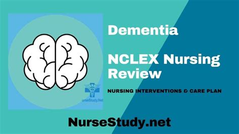 Dementia Nursing Diagnosis And Care Plan Nursestudynet