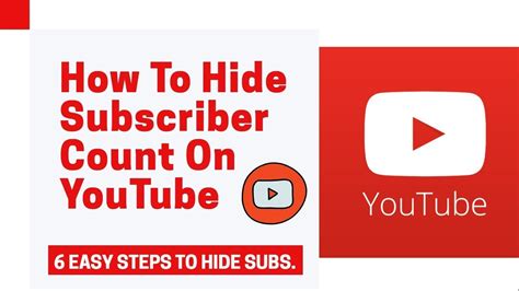 How To Hide Subscribers On Youtube 2022 Hide Youtube Channel