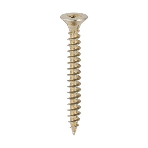 Timco Classic Multi Purpose Screws Pz Double Countersunk Yellow