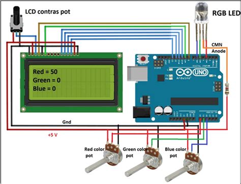 Arduino Rgb Led Circuit Diagram