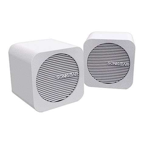 Buy Sonicear Blue Cube Usbbluetooth Speakers White Online At Best