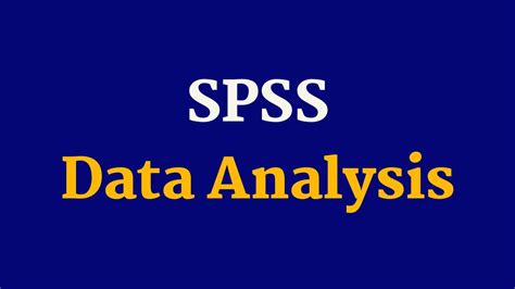 Spss Tutorial For Data Analysis Spss For Beginners Part 2 Youtube