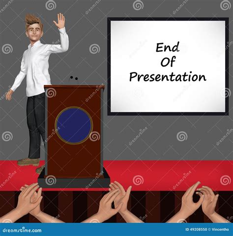 End Of Presentation Slide Illustration Stock Photo | CartoonDealer.com #49208550