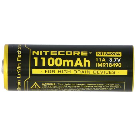 Nitecore Imr Li Ion Akku Mah Mit Flachem Kopf Am Pluspol