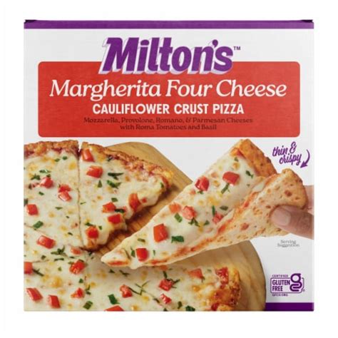 Milton's Craft Bakers® Margherita Four Cheese Cauliflower Crust Pizza ...