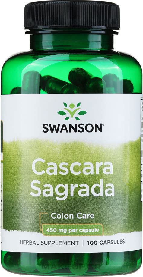 Swanson Cascara Sagrada Συμπλήρωμα διατροφής Cascara 450 mg Makeup gr