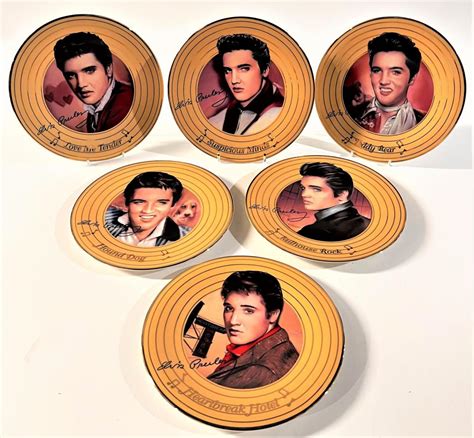 Lot Six Bradford Exchange Elvis Presley Limited Edition Collectors