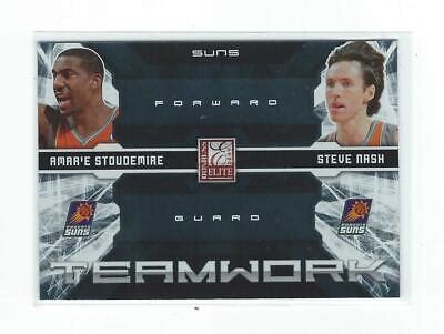 2009 10 Donruss Elite Teamwork Combos 24 Amar E Stoudemire Steve Nash