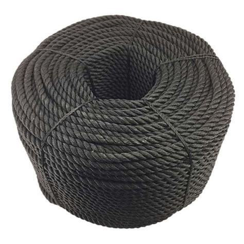 Mm Synthetic Black Decking Rope By The Metre Ropeservices Uk