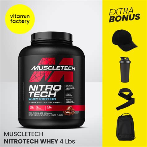 Muscletech Nitrotech Lbs Whey Protein Performance Lazada Indonesia