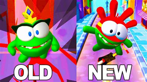 Om Nom Run Old Version Vs New Version Gameplay Fhd Androidios