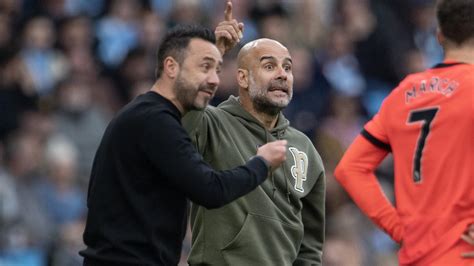 Pep Guardiola Hails Brightons Roberto De Zerbi As One Of The Most Influential Managers In Last