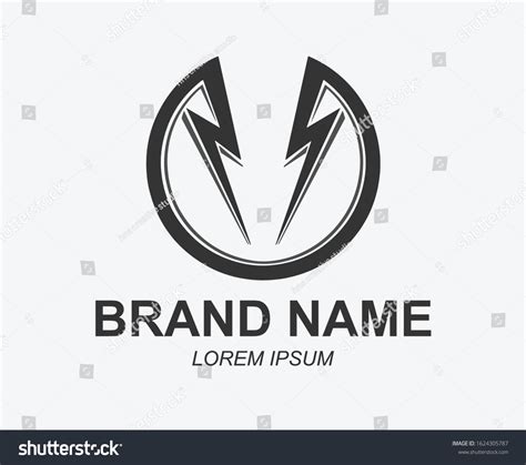 Thunder Logo Vector Eps Format Stock Vector (Royalty Free) 1624305787 ...