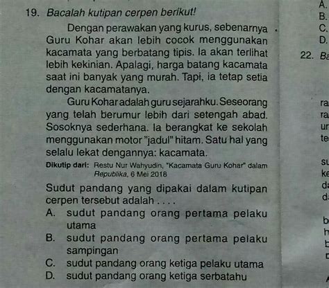 Contoh Sudut Pandang Dalam Cerpen Kotak Edu