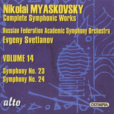 Nikolai Myaskovsky Complete Symphonic Works Vol 14 Μουσική Προσφορά