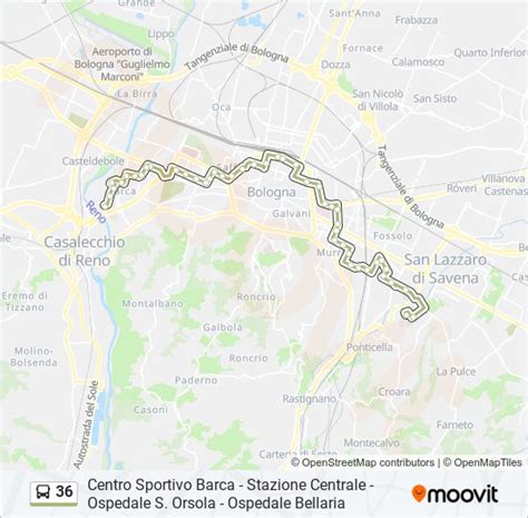 Linea Orari Fermate E Mappe Naldiospedale Bellaria Aggiornato