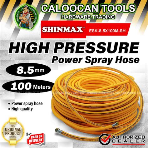 SHINMAX Japan 8 5mm High Pressure Washer Hose Power Sprayer Hose 10M