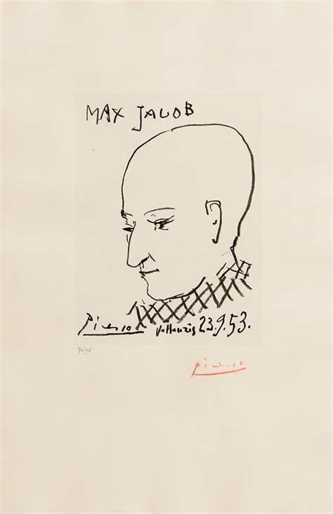 Pablo Picasso Portrait Of Max Jacob Mutualart