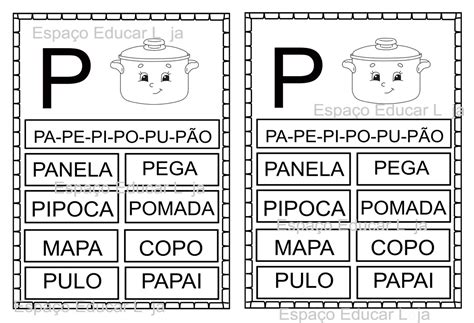 Ficha De Leitura Silabas Simples Braincp