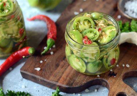 Zielone pomidory w zalewie słodko kwaśnej z chilli DoradcaSmaku pl