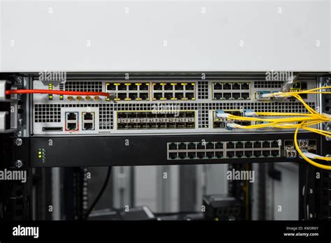network server room routers stock photo alamy