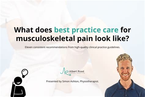 What Does Best Practice Care For Musculoskeletal Pain Look Like