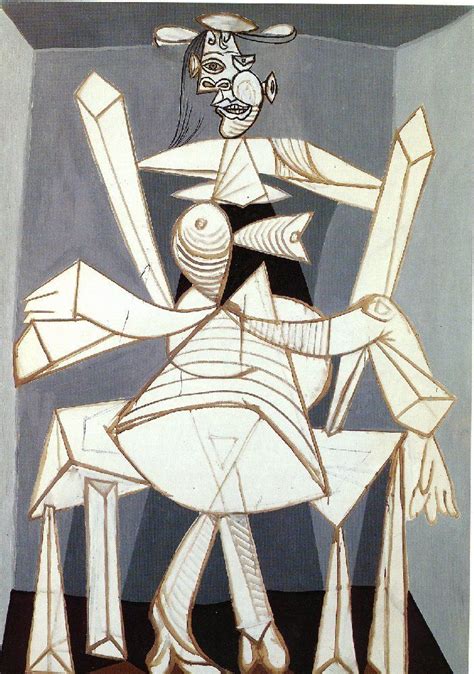 Woman Sitting In An Armchair Pablo Picasso Arte De Picasso