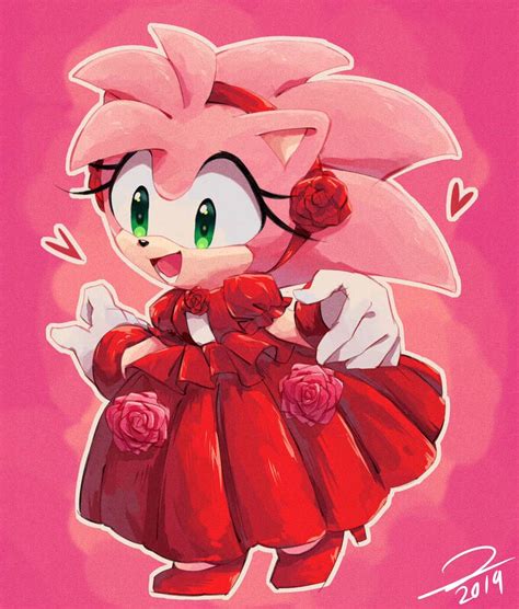 Classic Amy Wearing Rose Dress By Sonicaimblu19 On Deviantart Amy