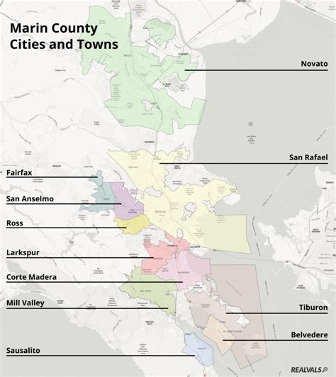 What Cities Are in Marin County? (With Map) - Realvals