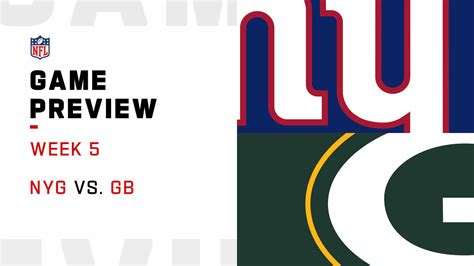 New York Giants vs. Green Bay Packers preview | Week 5