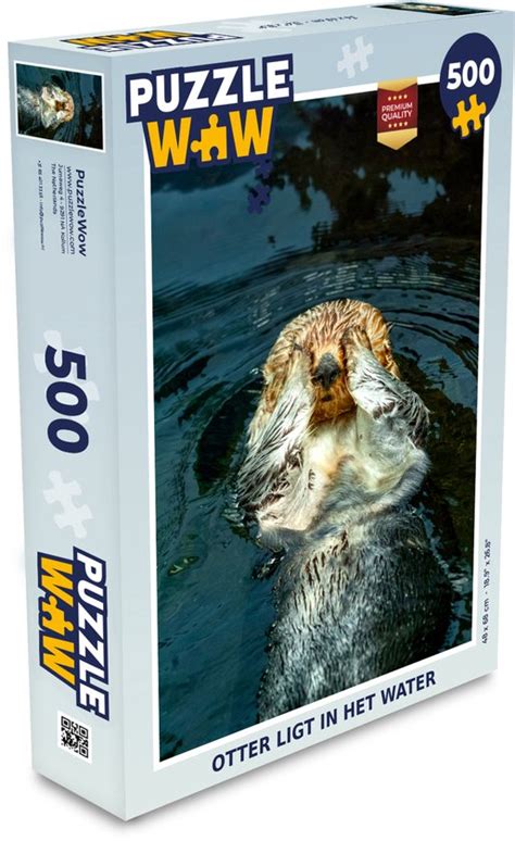 Puzzel Otter Ligt In Het Water Legpuzzel Puzzel 500 Stukjes Bol