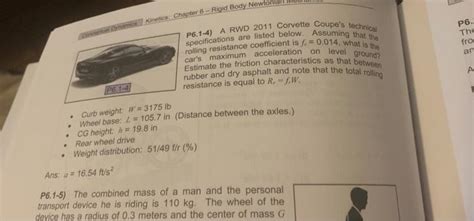 Solved Kinetics Chapter 8 Rigid Body Newtonian P61 4 A