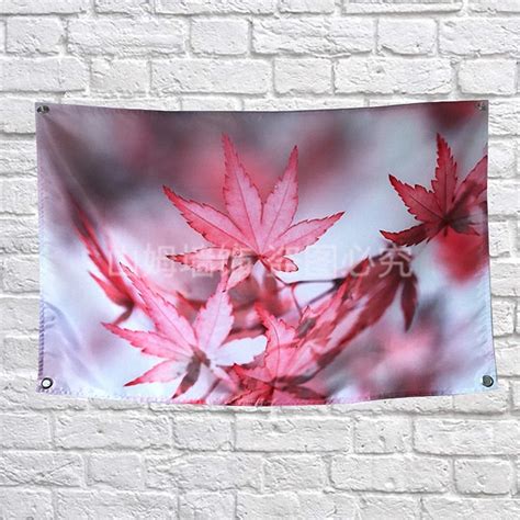 Red Maple Leaf Poster Schriftrollen Bar Caf S Indoor Hause Dekoration