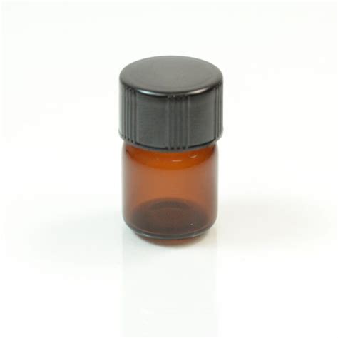 1 2 Dram Screw Thread Amber Glass Vial 13 425 Packagingbuyer